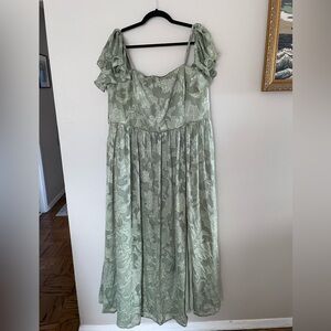 Azazie Sage Green Maxi Dress